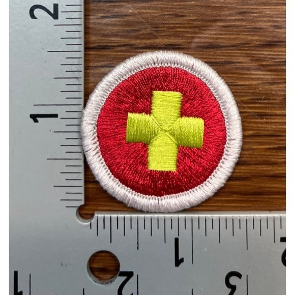 BSA Boy Scouts of America First Aid Merit Badge Patch - Picture 3 of 3